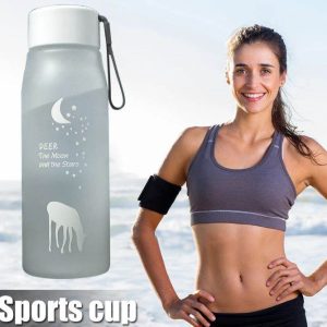 Frosted Water Bottle (600ml)(Colourful)