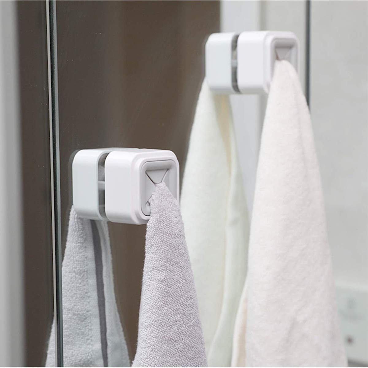 self adhesive wall mount square towel holder (6pcs) self adhesive wall mount square towel holder (6pcs)
