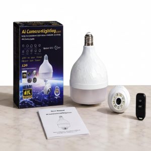ai camera + lighting 2in1 bulb 4k ultra hd