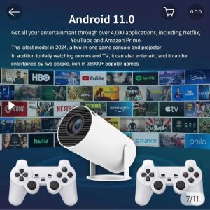 2.4g wireless game projector