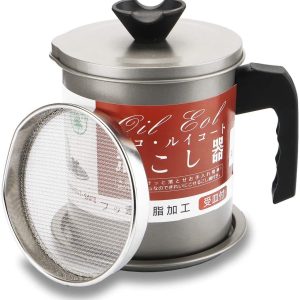 oil keeper can with fine mesh strainer (1.4l)