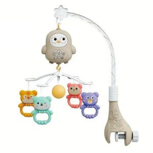 cute bird musical mobile with detachable rattles