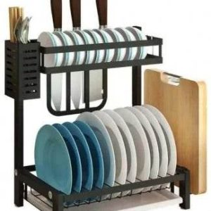 Kitchen Organiser Metal Shelf (40cm)(2 Tier)