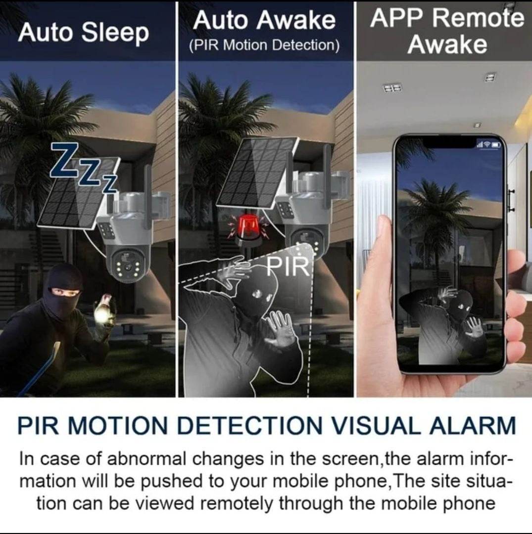 dual lens solar camera (wifi)