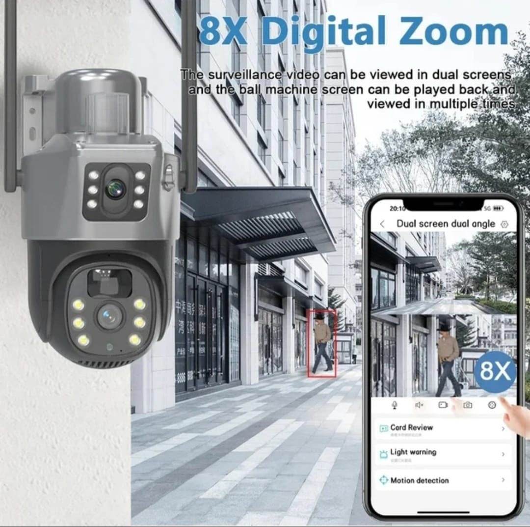 dual lens solar camera (wifi)