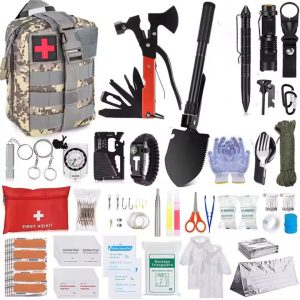 emergency survival kit with first aid
