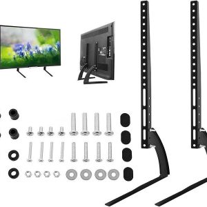 hq 008 37 75" adjustable pedestal tv stand legs