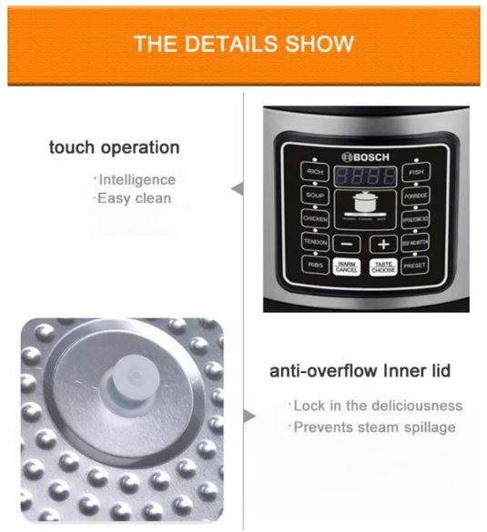 silver crest 6l digital smart pressure cooker silver crest 6l digital smart pressure cooker