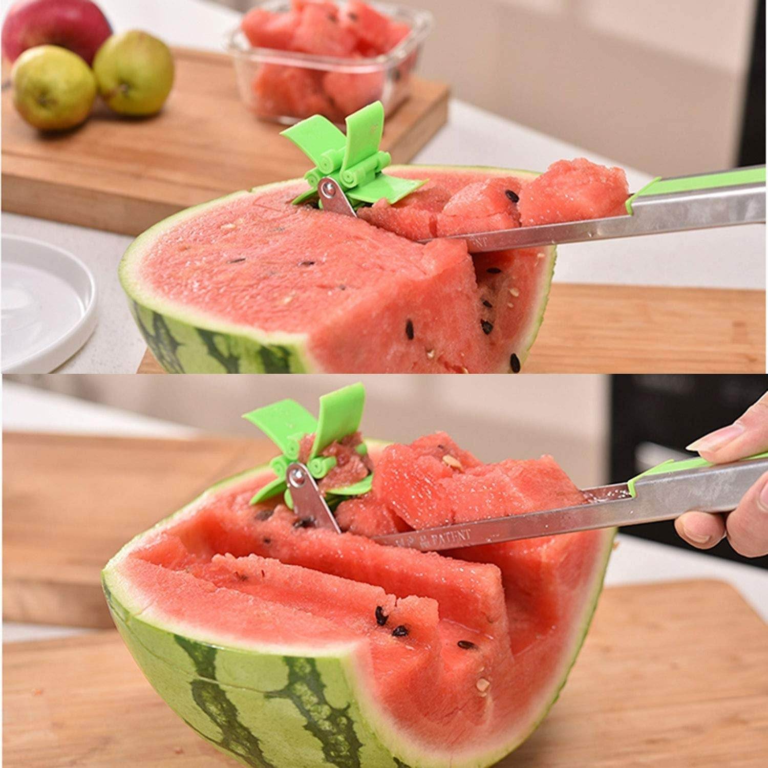 Stainless Steel Windmill Watermelon Slicer - Image 2