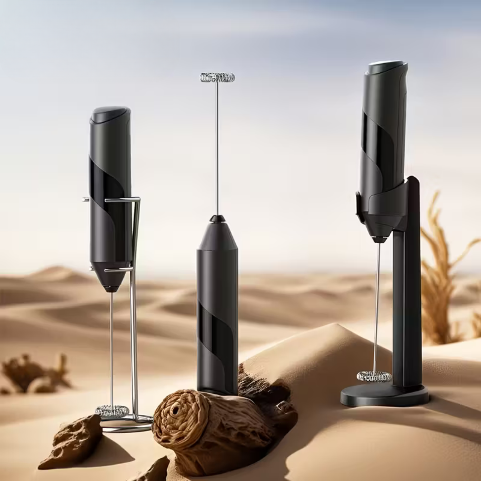 powerful milk frother with stand (battery operated) powerful milk frother with stand (battery operated)