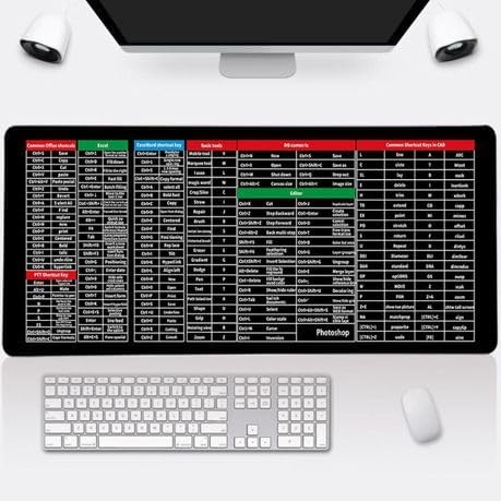 Large Professional Keyboard Shortcut Reference Mouse Pad - Image 2