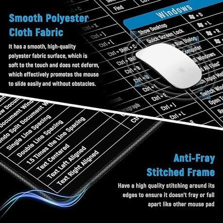 Large Professional Keyboard Shortcut Reference Mouse Pad - Image 4