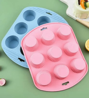 Silicone Cupcake Mold (9 cups) - Image 3