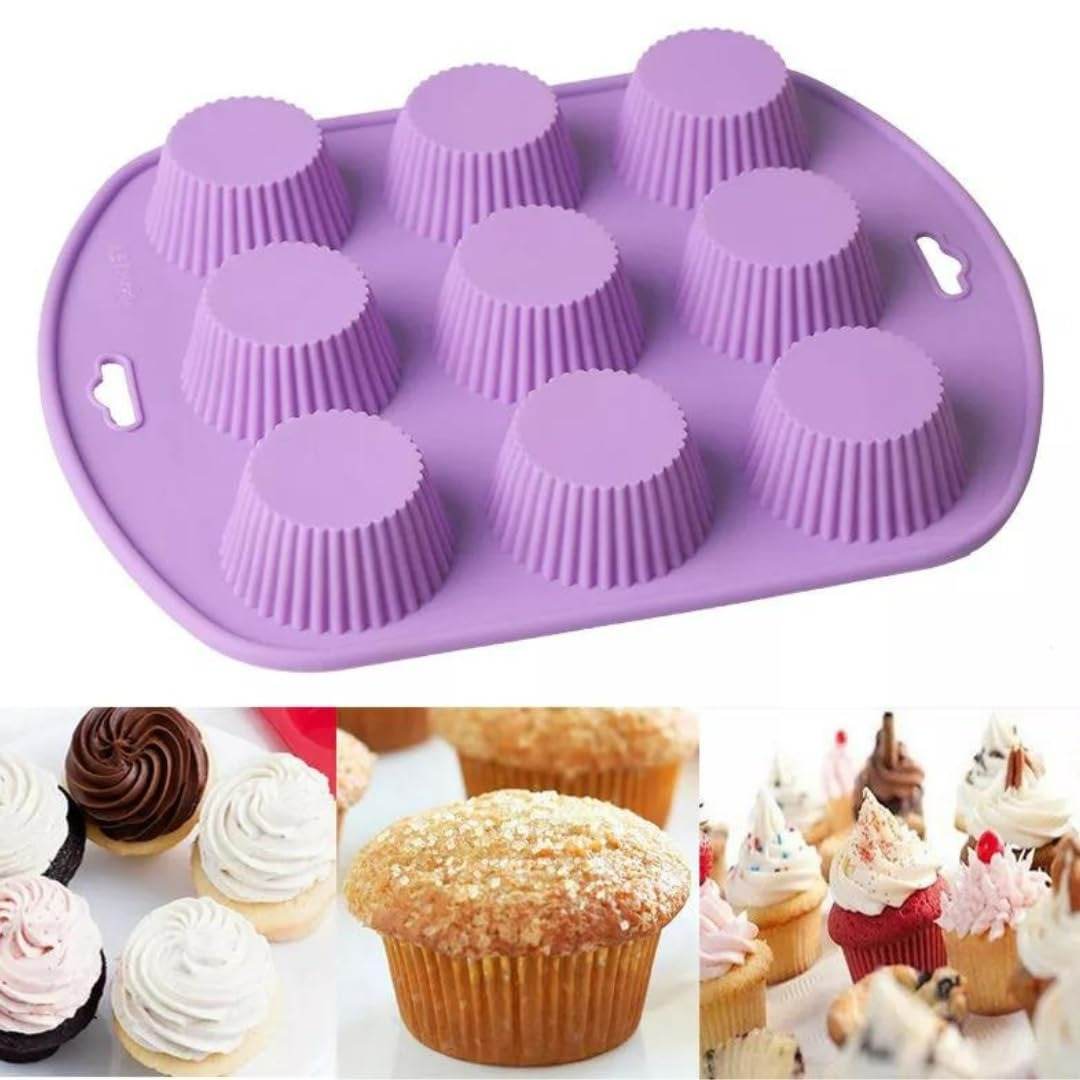 Silicone Cupcake Mold (9 cups) - Image 2
